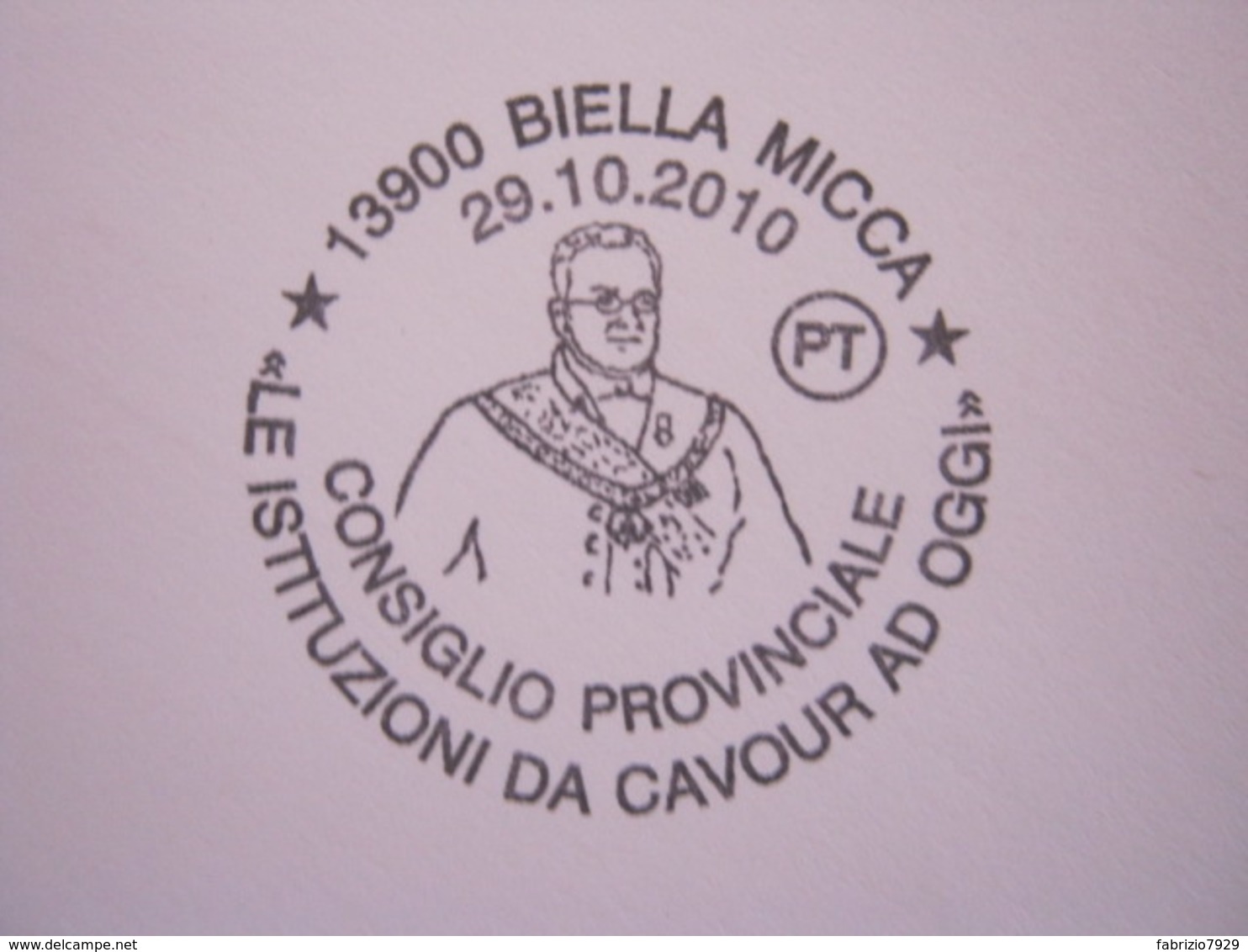 A.06 ITALIA ANNULLO - 2010 BIELLA CONSIGLIO PROVINCIALE LE ISTITUZIONI DA CAVOUR AD OGGI FR. TEANO - Altri & Non Classificati