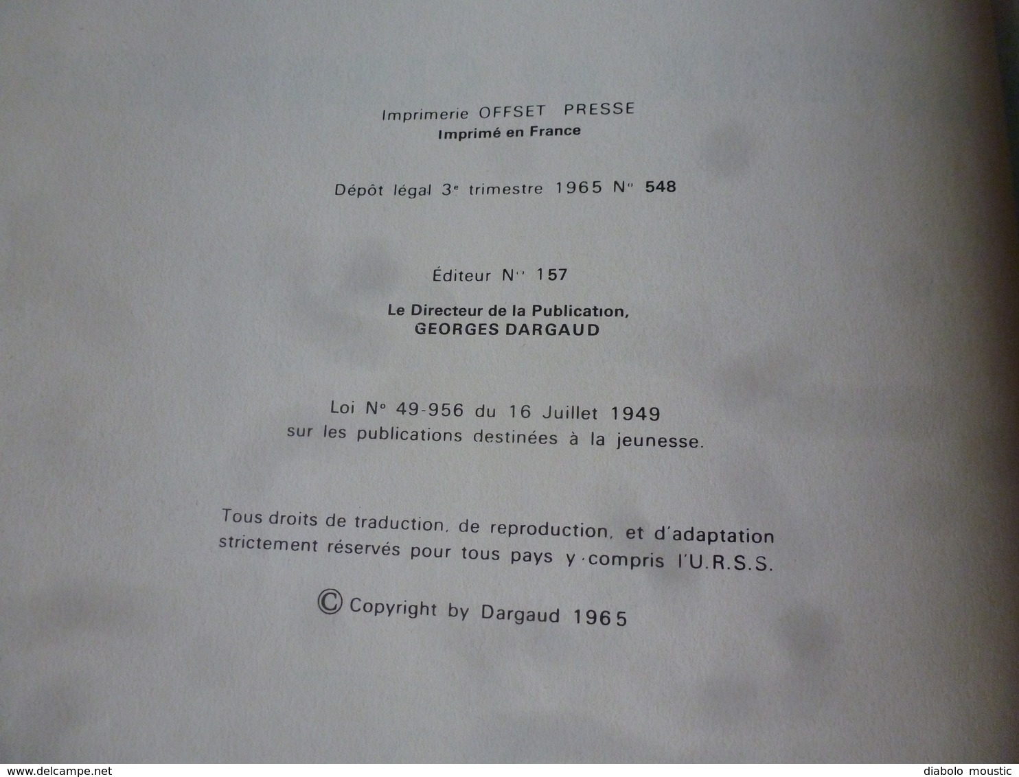 1965  Astérix et Cléopatre - 3e trimestre 1965  N° 548   - éditeur N° 157