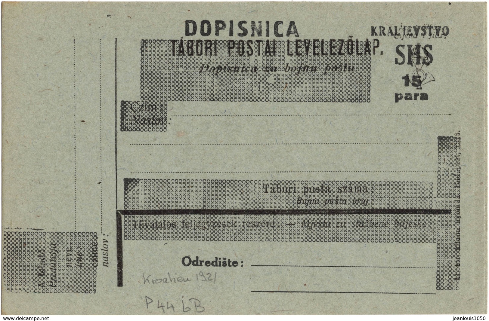 CROATIE ENTIER POSTAL 1919 NEUF ** - Croatie