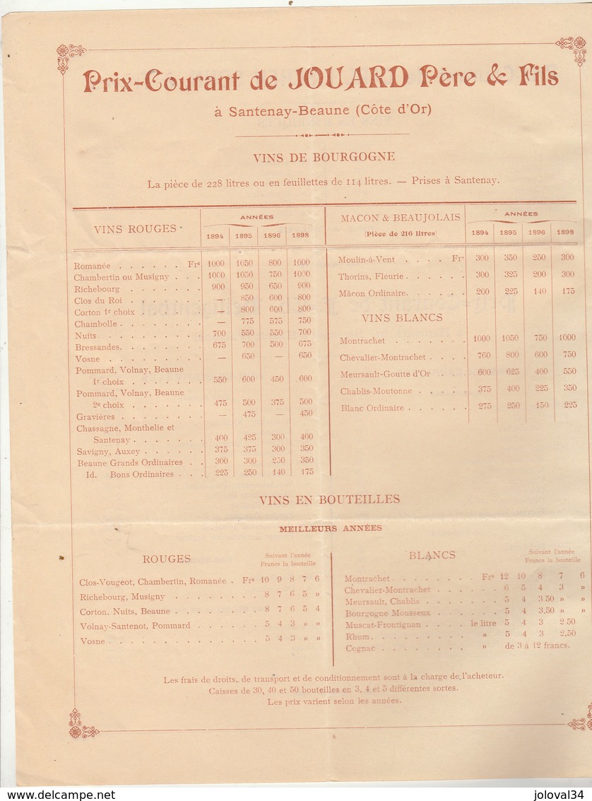 Belgique 1904 Madame OTTO MENZEL ANVERS Brochure 10 Pages Prix Vins Champagne Voir Description - 1900 – 1949