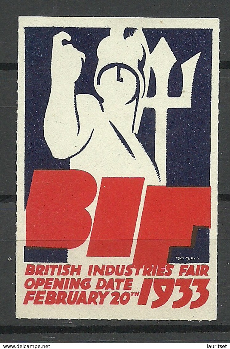 Great Britain 1933 Advertising Stamp British Industries Fair - Cinderellas