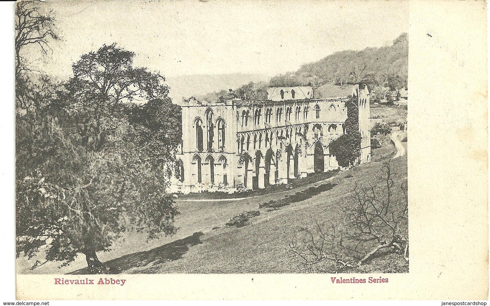 REIEVAULX ABBEY - YORKSHIRE - With HELMSLEY R.S.O. RAILWAY POSTMARK - Other & Unclassified