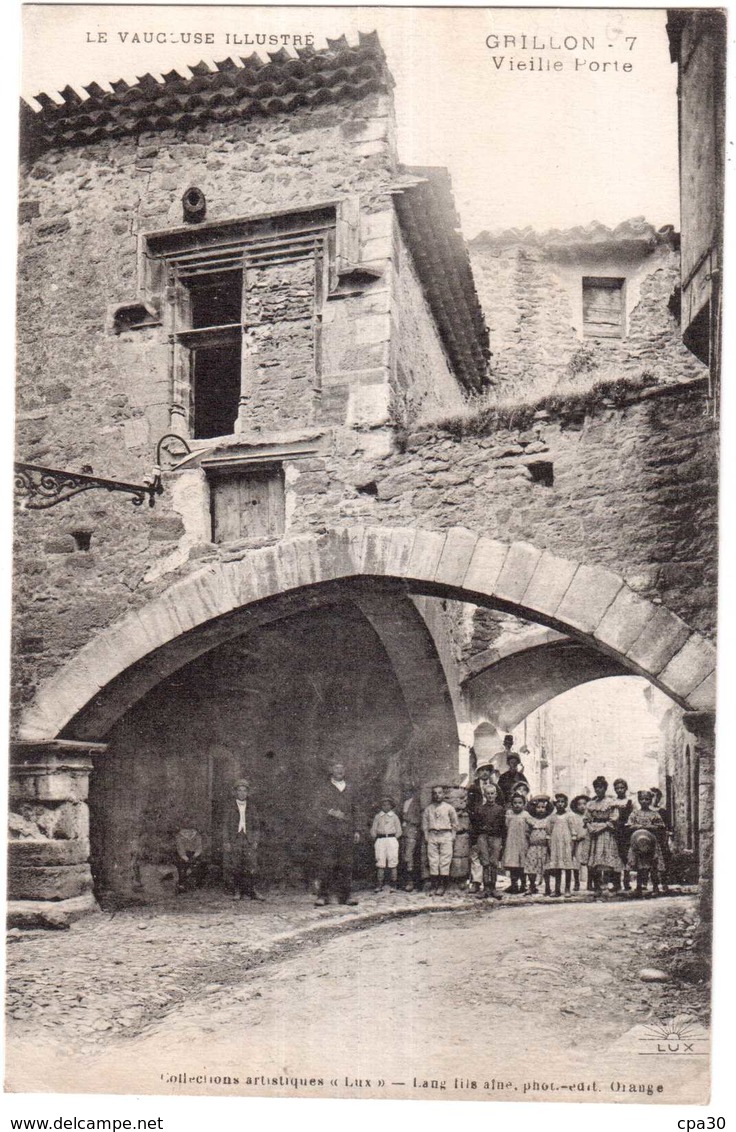 CPA VAUCLUSE.GRILLON.VIEILLE PORTE. - Autres & Non Classés