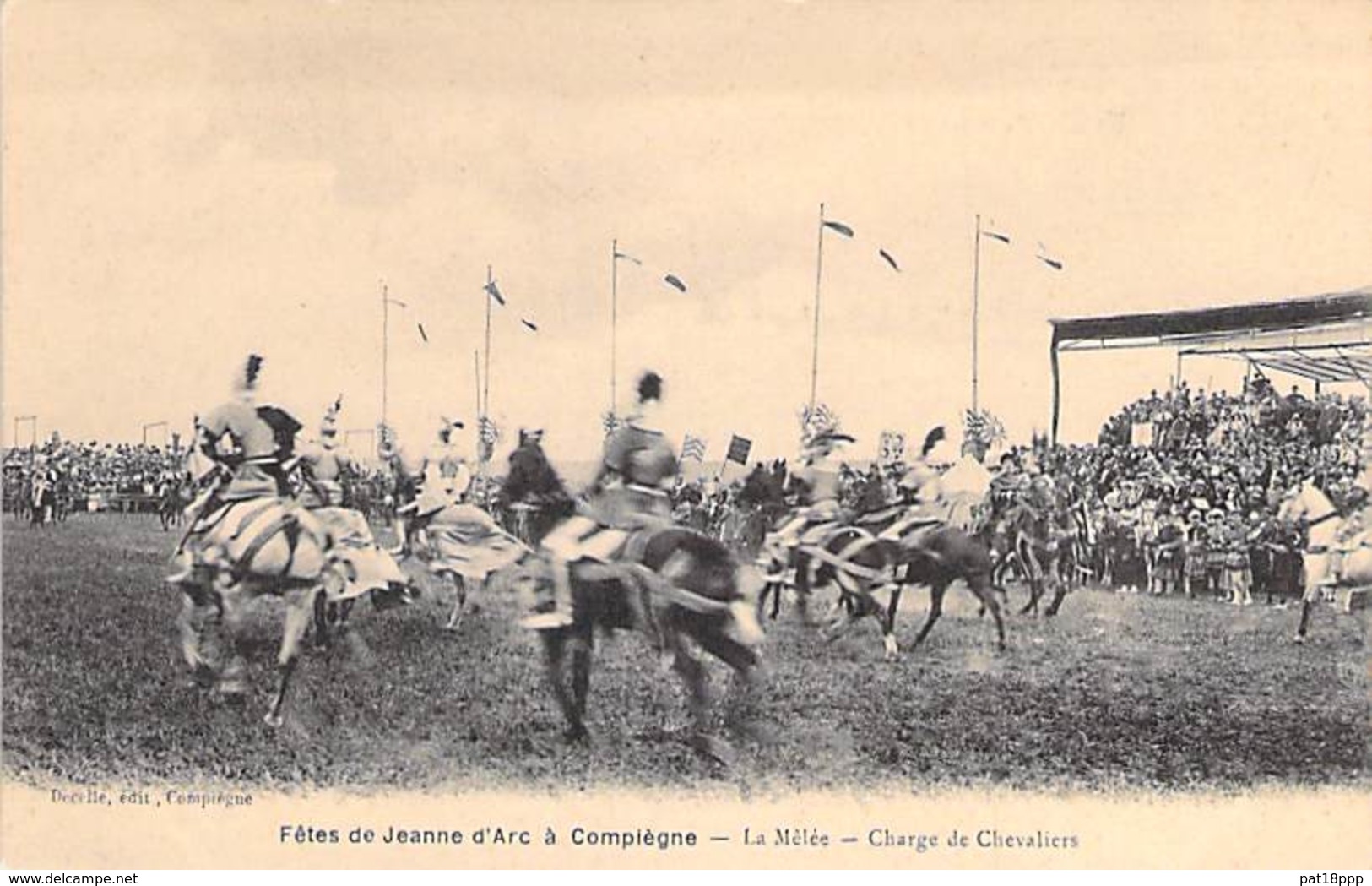 EVENEMENTS ( Fêtes ) 60 - COMPIEGNE - FETES DE JEANNE D'ARC :  La Mêlée - Charge De Chevaliers - CPA - Oise - Autres & Non Classés