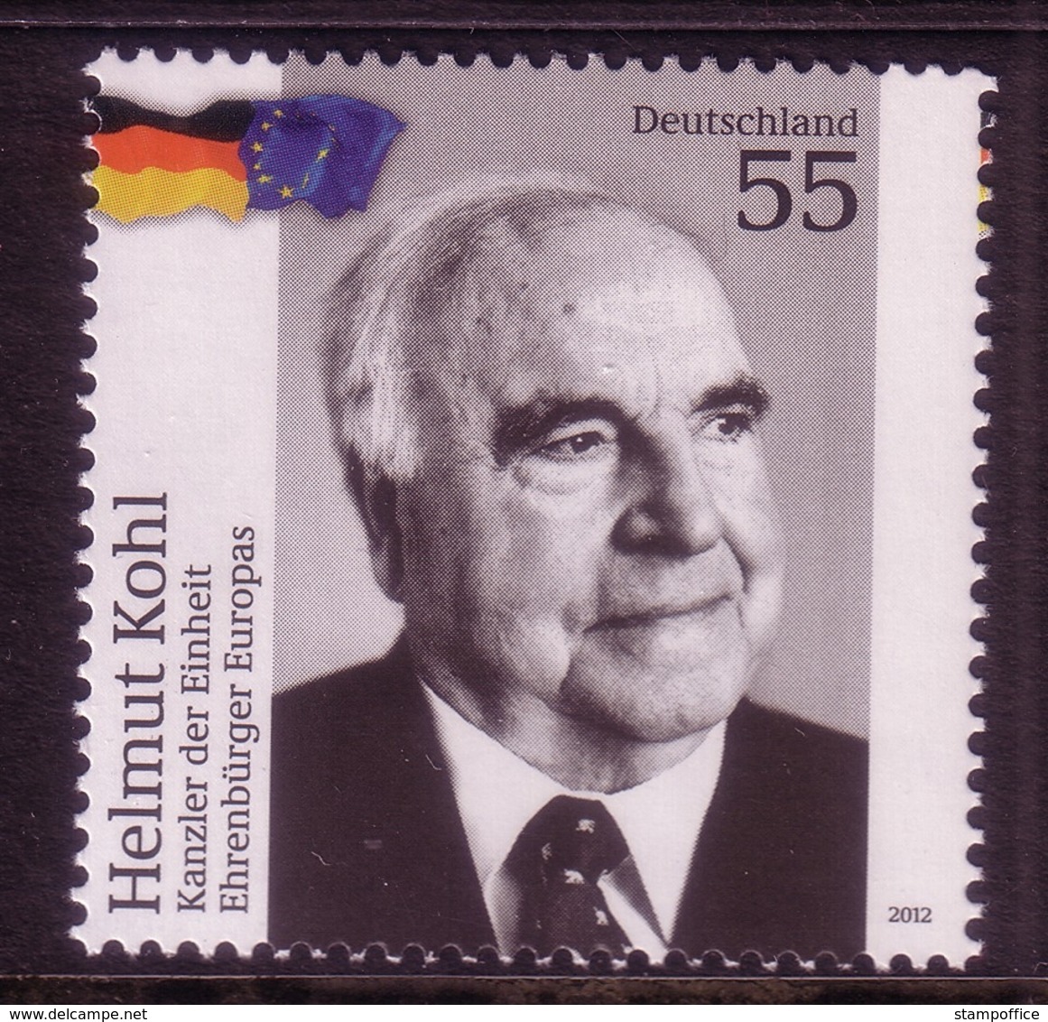 DEUTSCHLAND MI-NR. 2960 ** MITLÄUFER 2012 HELMUT KOHL EHRENBÜRGER EUROPAS - Idées Européennes