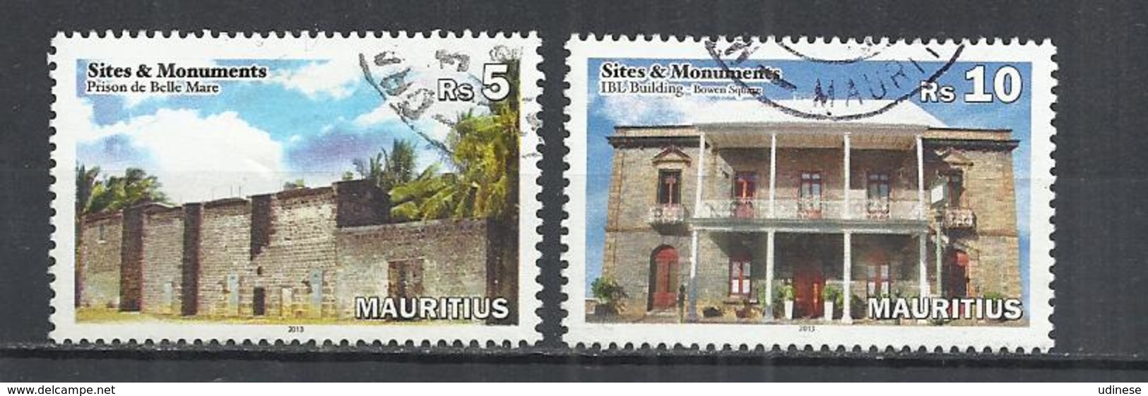 MAURITIUS 2013 - HOUSES - USED OBLITERE GESTEMPELT USADO - Maurice (1968-...)