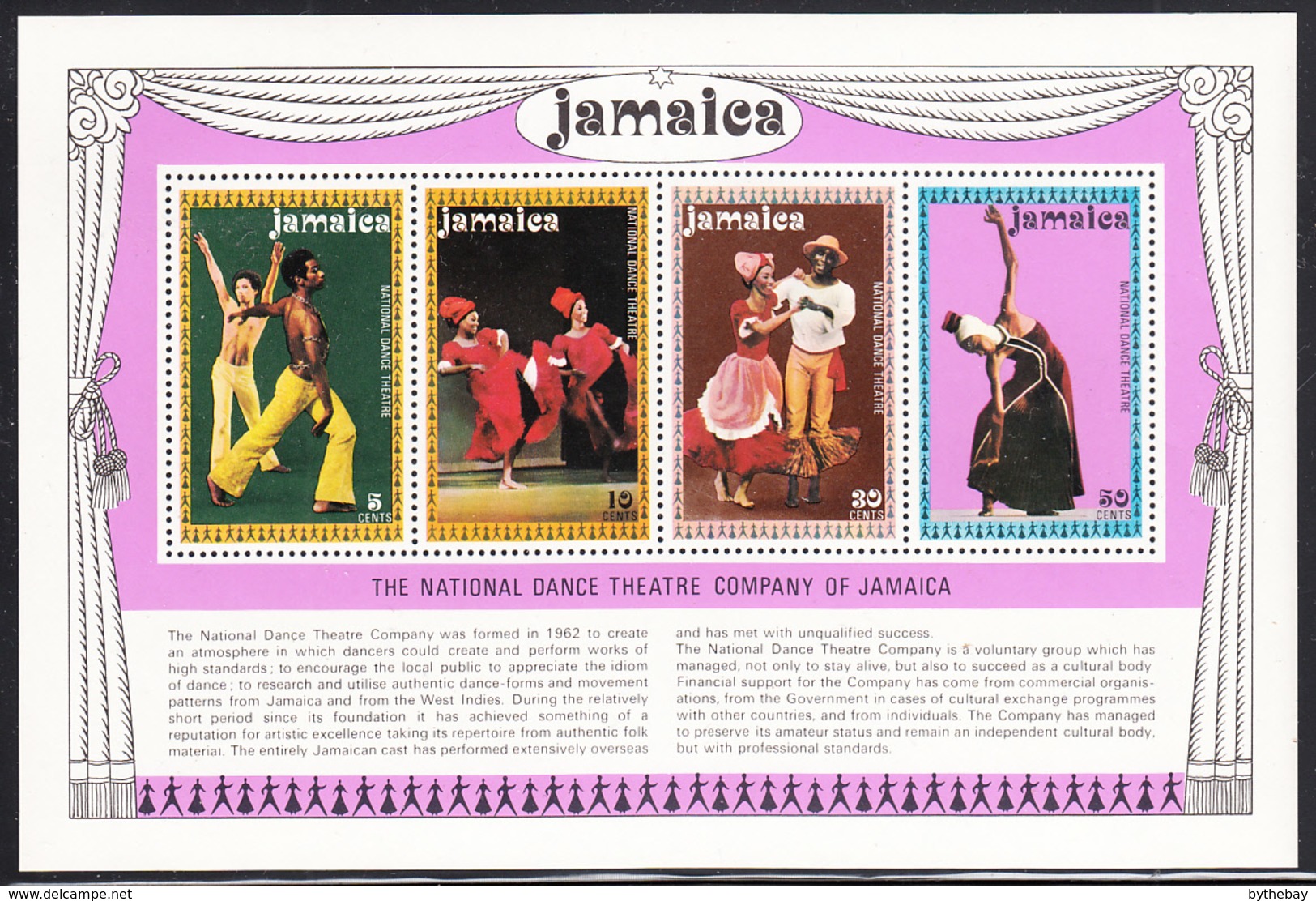 Jamaica 1974 MNH Sc #386a Jamaican Dancers National Dance Theatre - Jamaique (1962-...)