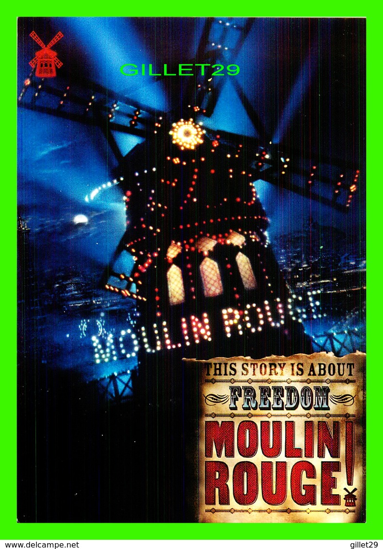 AFFICHE DE CINÉMA - MOULIN ROUGE ! - 20th CENTURY FOX, 2001 - GO-CARD - - Affiches Sur Carte