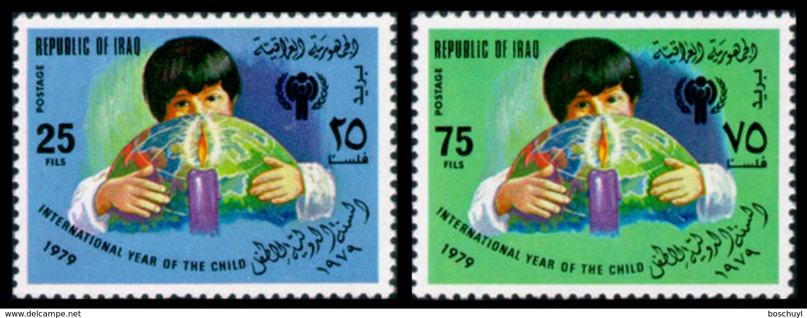 Iraq, 1979, International Year Of The Child, IYC, UNICEF, United Nations, MNH, Michel 1008-1009 - Iraq