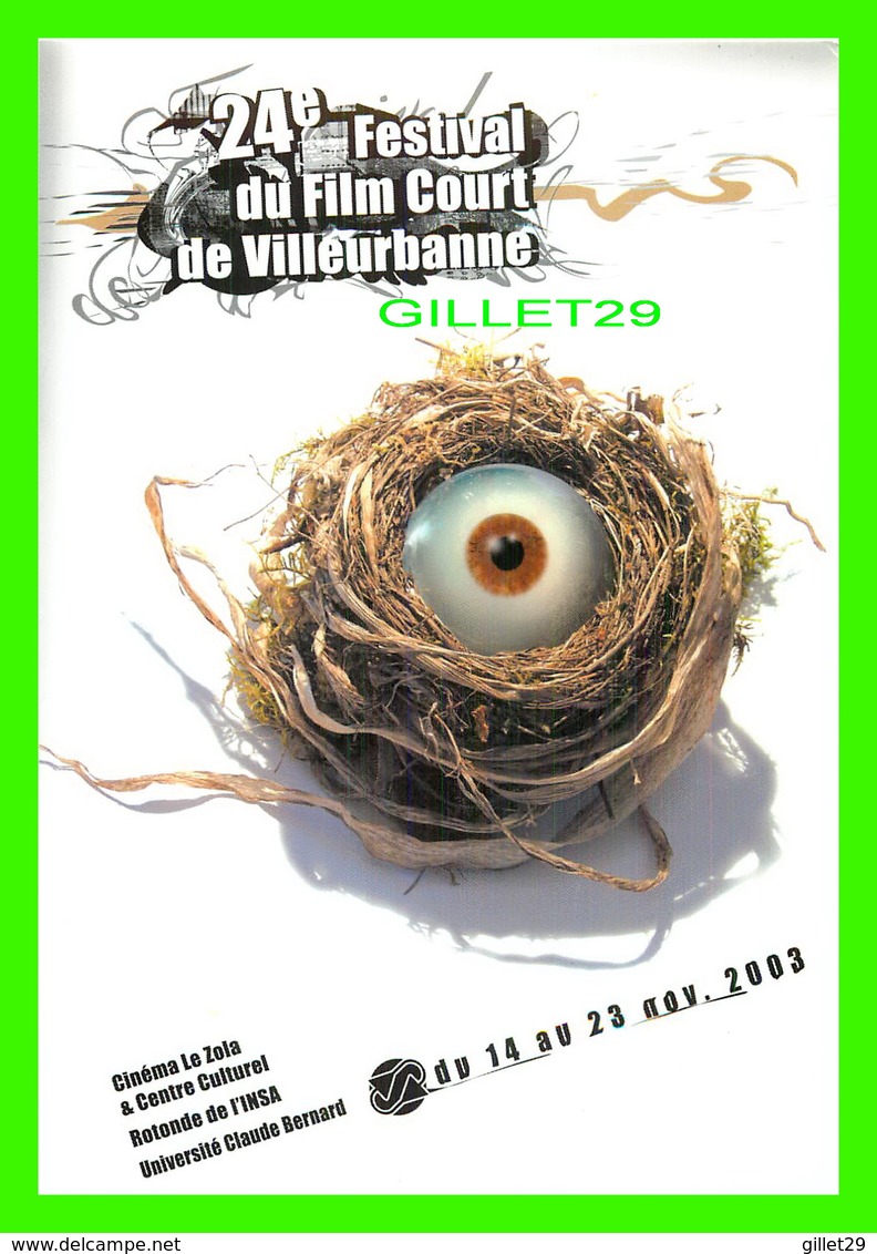 AFFICHES DE FILM - 24e FESTIVAL DU FILM COURT DE VILLEURBANNE (69) EN 2003 - CINÉMA LE ZOLA - - Séries TV