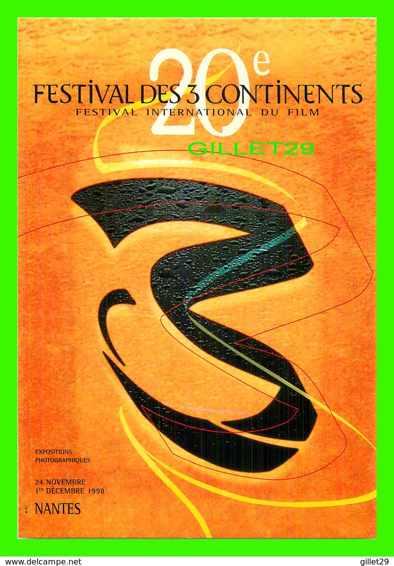 AFFICHES DE FILM -  20e FESTIVAL DES 3 CONTINENTS, NANTES (44) EN 1998 - - Séries TV