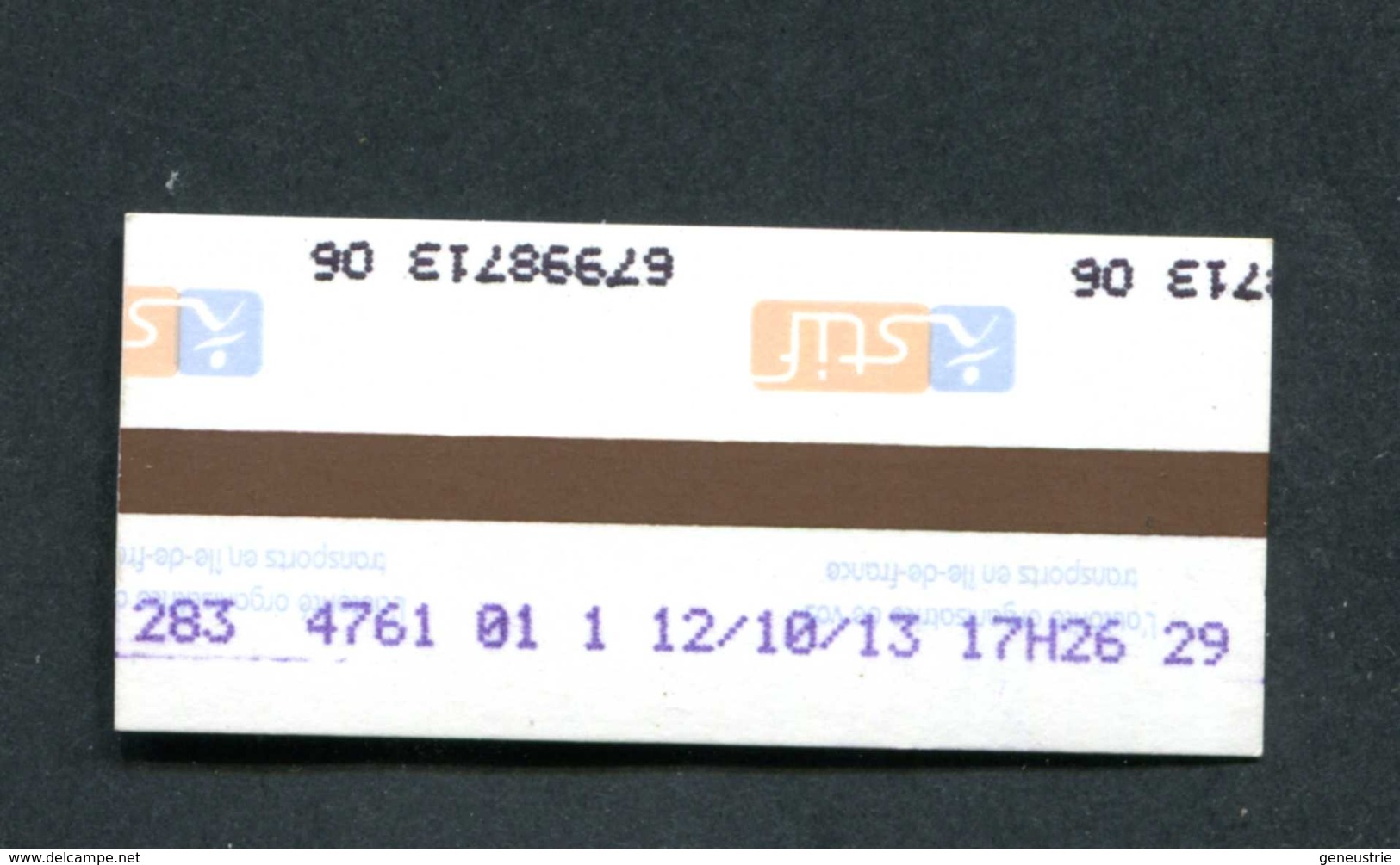 Ticket De Métro / Bus "Orlybus - Denfert (Paris) -> Aéroport D'Orly" SNCF / RATP - Billet Ile-de-France - Europe