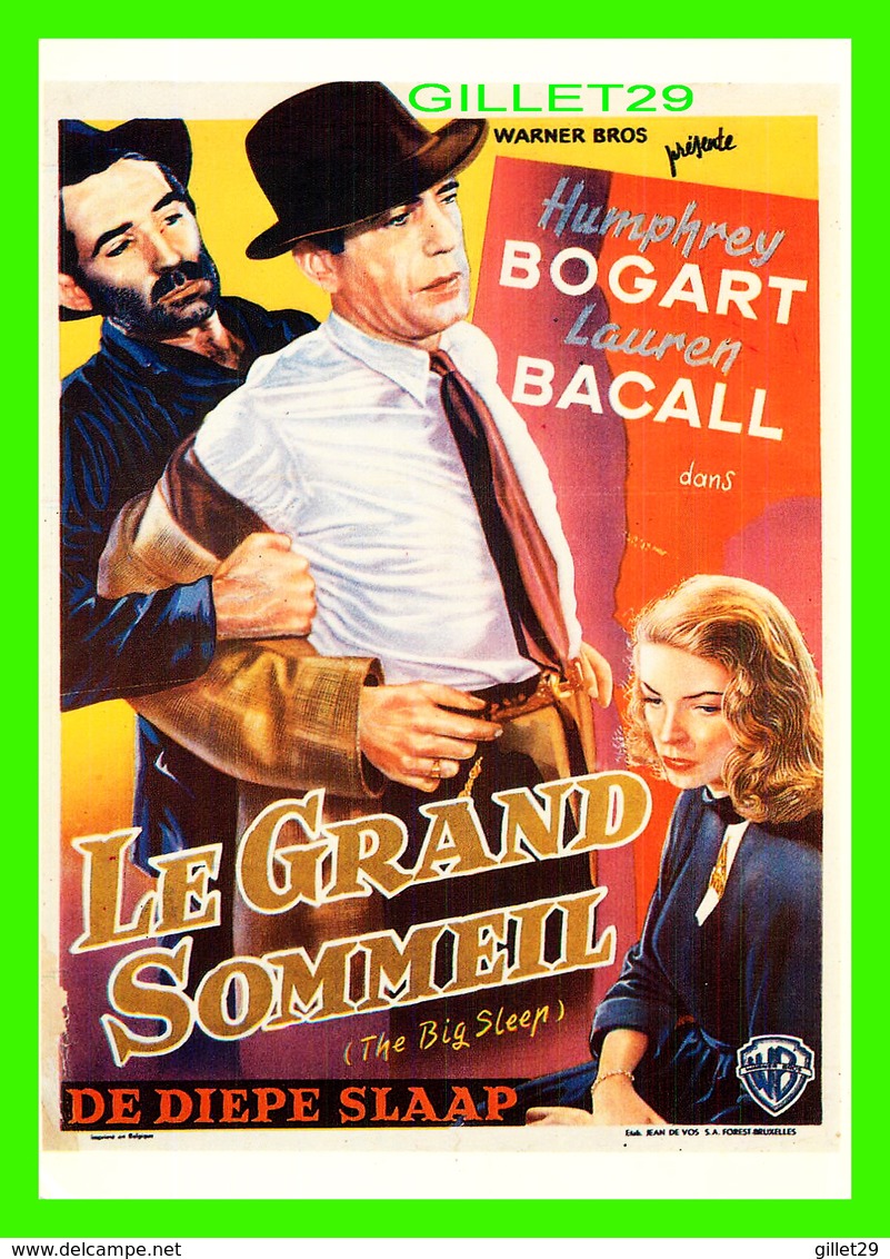 AFFICHES DE FILM - LE GRAND SOMMEIL AVEC HUMPHREY BOGART & LAUREN BACALL - EDITIONS HUMOUR À LA CARTE - - Séries TV