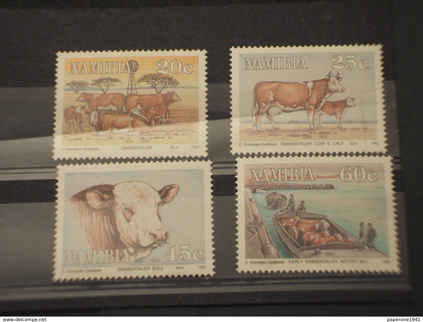 NAMIBIA - 1993 BOVINI 4 VALORI - NUOVI(++) - Namibia (1990- ...)