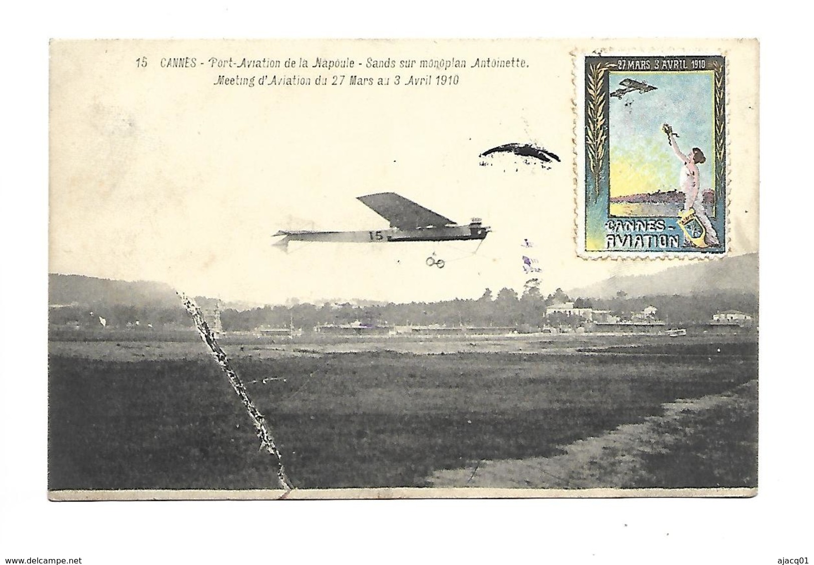 06 Cannes Meeting D Aviation Du 27 Mars Au 3 Avril Monoplan Antoinette 1910 - Cannes