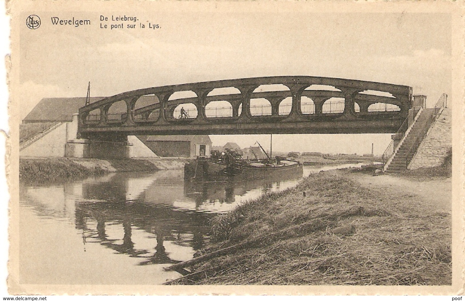 Wevelgem: De Leiebrug Met Schip - Wevelgem