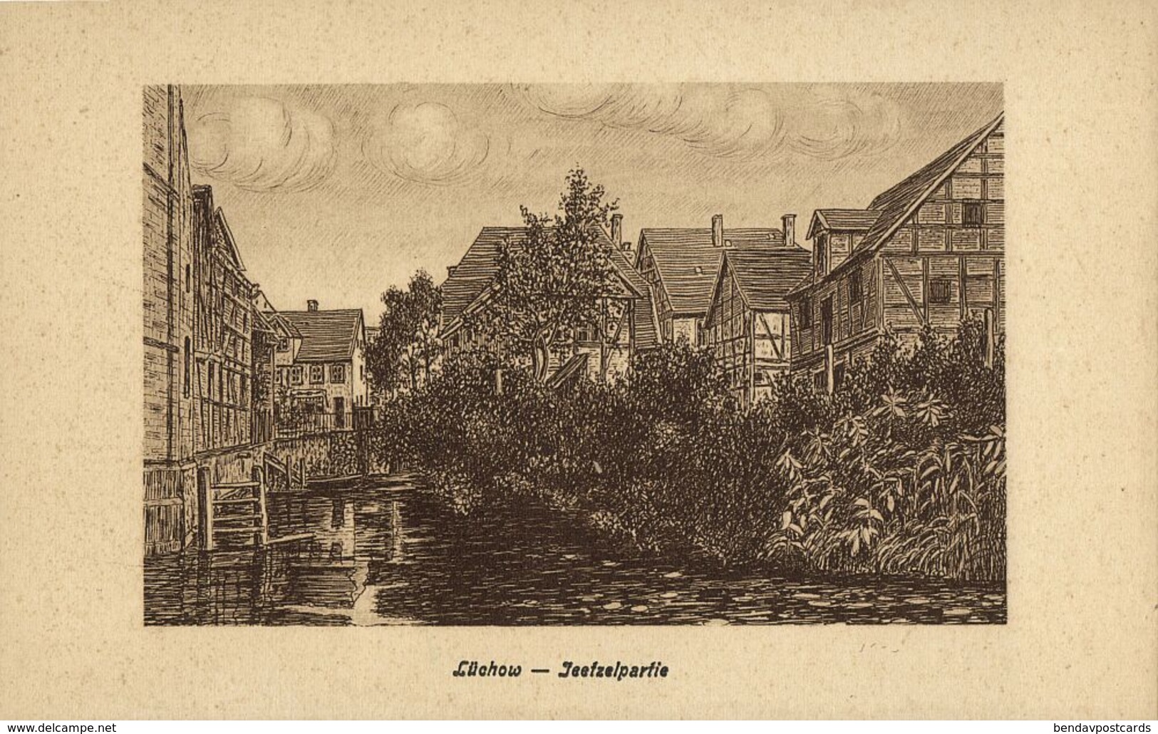 LÜCHOW, Wendland, Jeetzelpartie (1920s) AK - Luechow