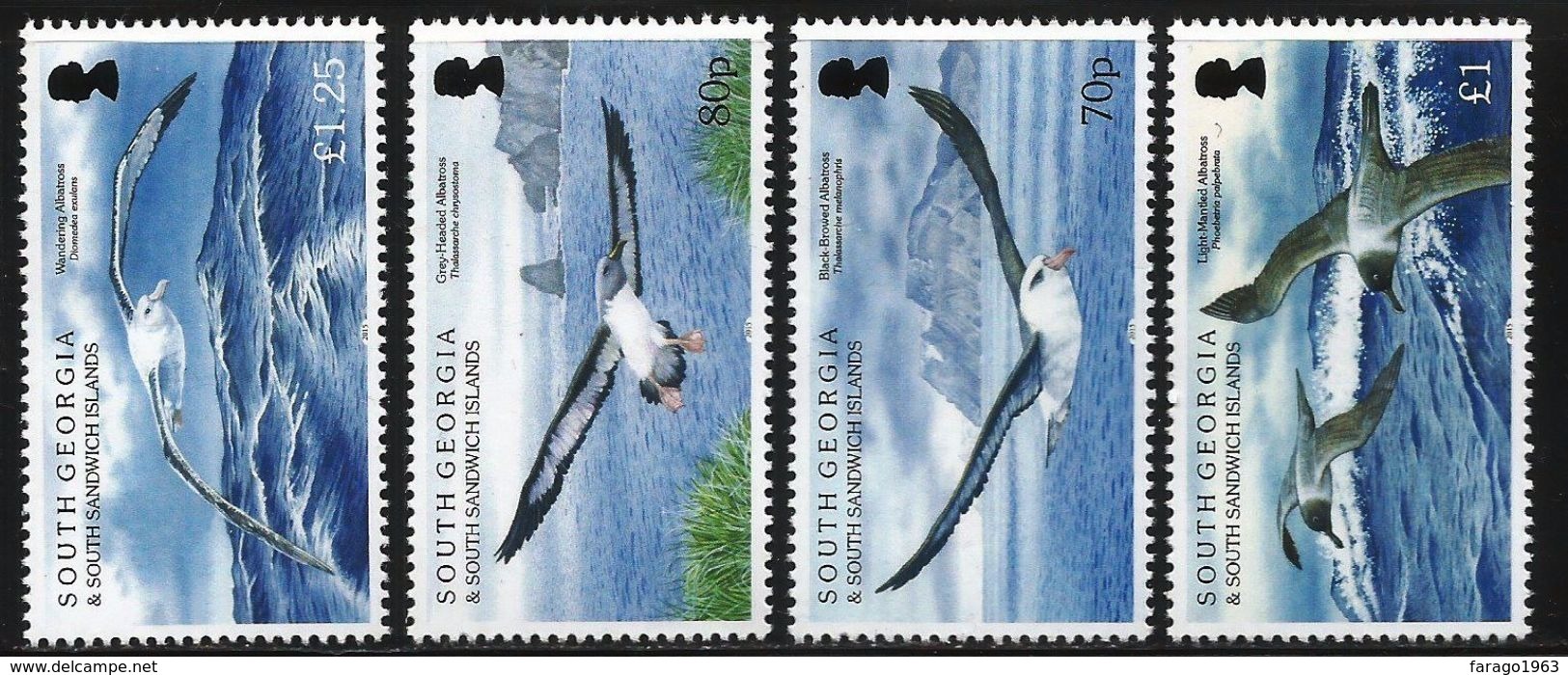 2015 South Georgia Birds Albatrosses   Complete Set Of  4 MNH @FACE - South Georgia