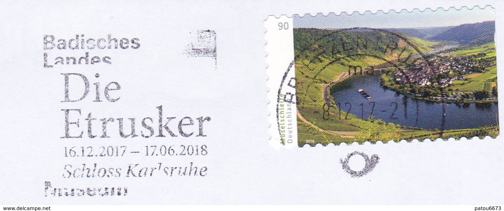 Germany 2017 Exhibition Die Etrusker Karlsruhe Italia Archeology Nice Cancellation - Archäologie