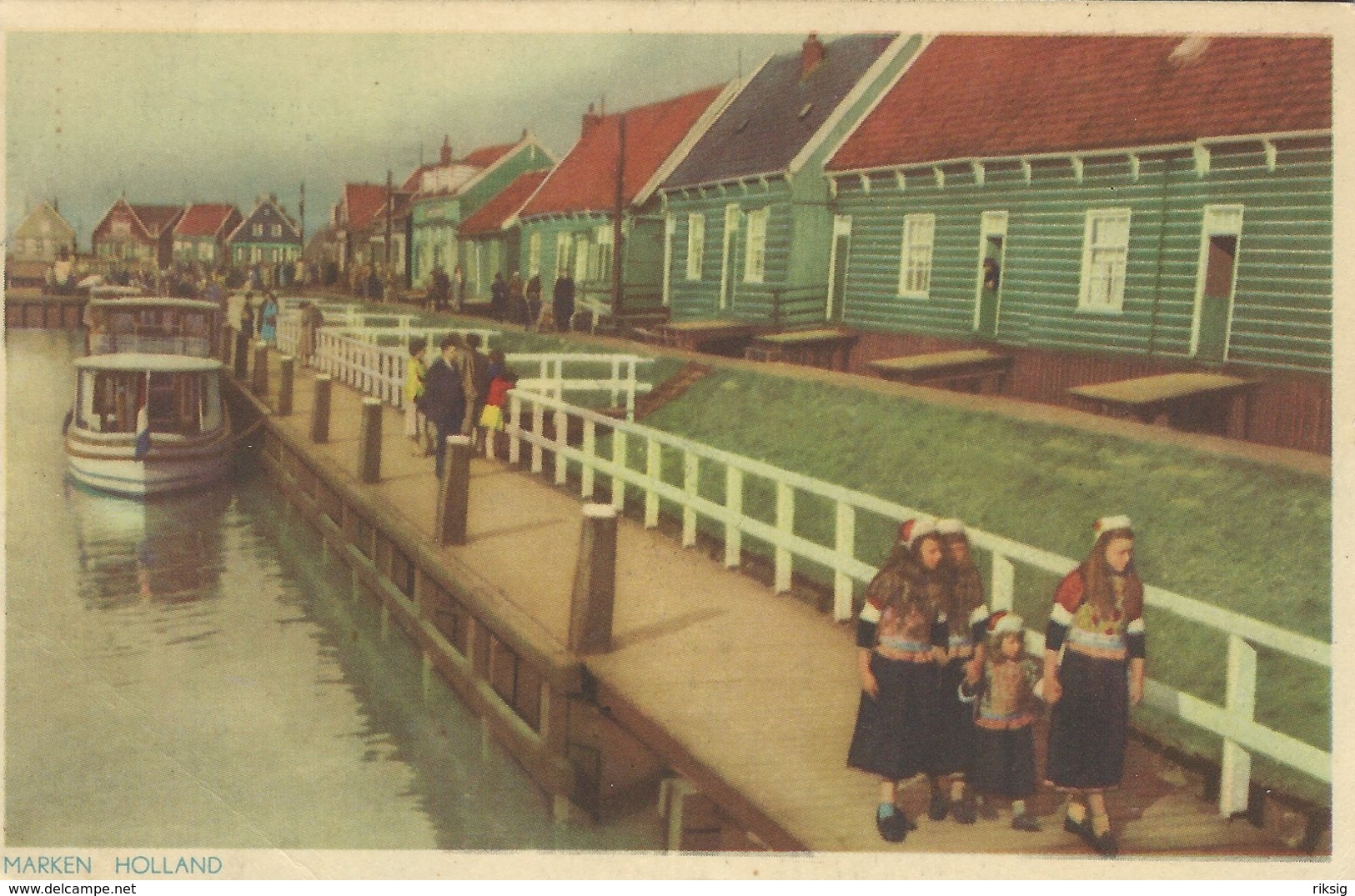 Marken Holland. Sent To Denmark 1954   Netherlands.     S-4656 - Marken