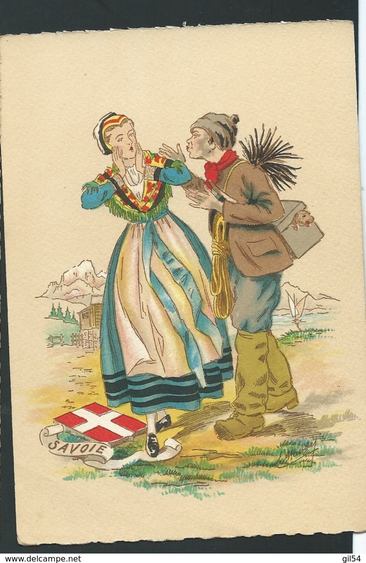 Les Costumes Dans Les  Provinces Françaises  ,Savoie  , Illustration   Naudy   - Gaf42 - Naudy