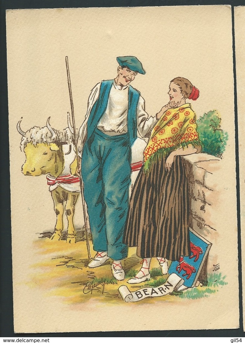 Les Costumes Dans Les  Provinces Françaises ,  Bearn   , Illustration   Naudy   - Gaf51 - Naudy