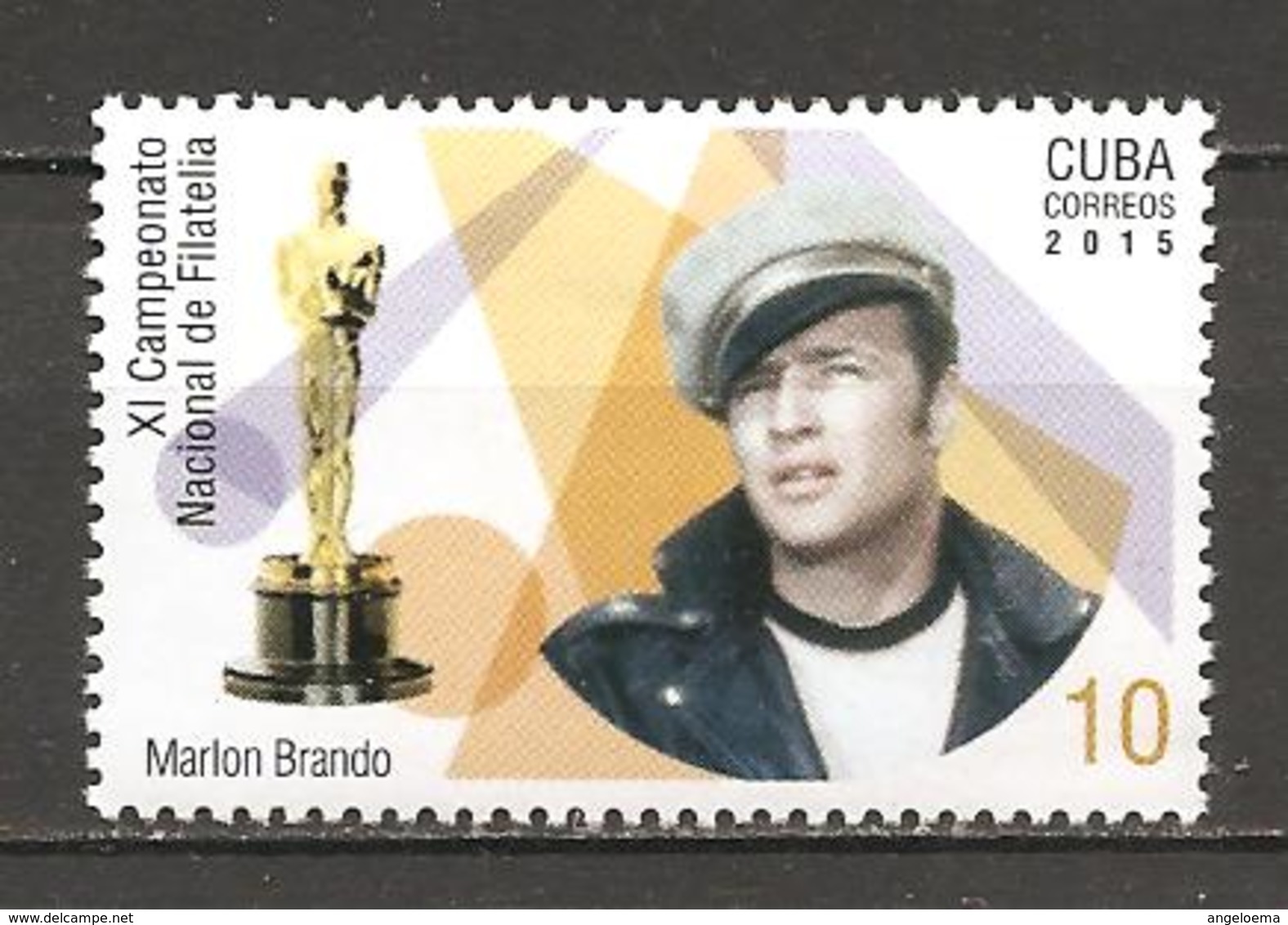 CUBA - 2015 MARLON BRANDO Attore Americano E La Statuetta Dell'Oscar Nuovo** MNH - Actores