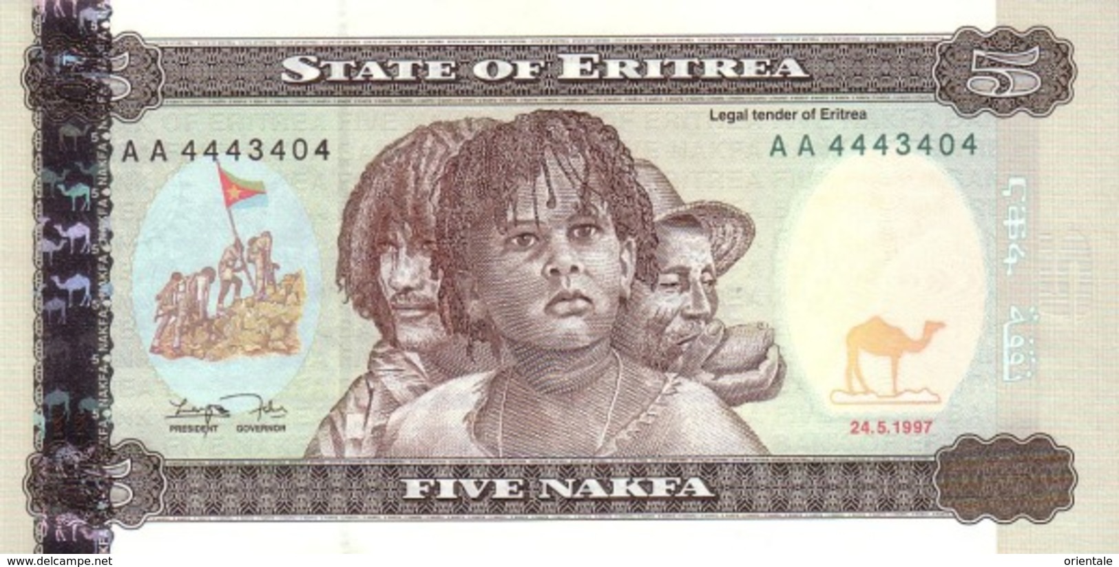 ERITREA P.  2 5 N 1997 UNC - Eritrea