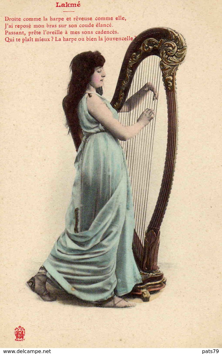 Joueuse De Harpe - Musique Et Musiciens