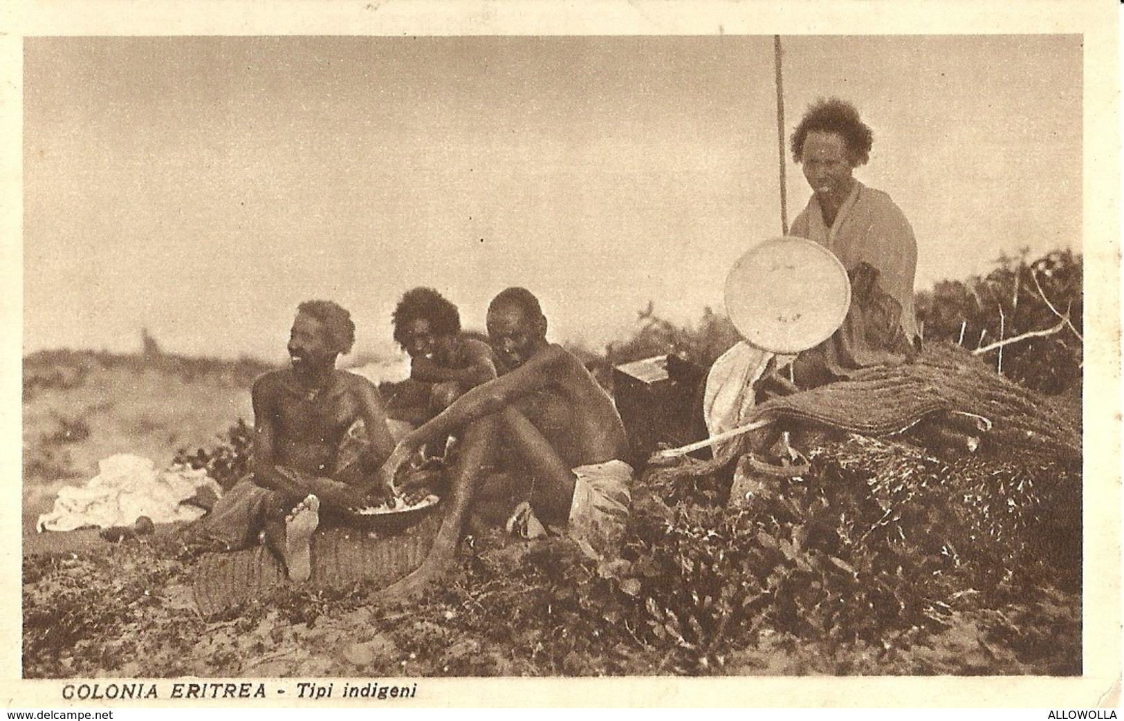 2223 " COLONIA ERITREA - TIPI INDIGENI " CARTOLINA POSTALE ORIGINALE NON SPEDITA - Eritrea