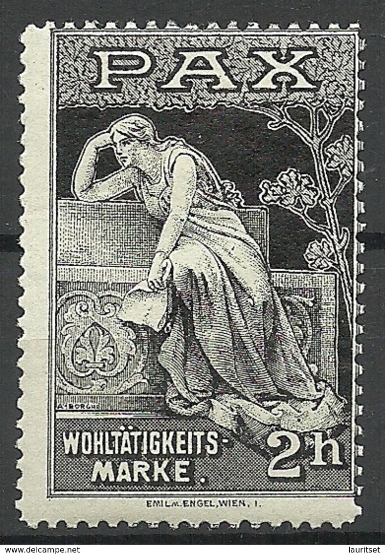 Germany Ca 1910 Wohltätigkeitsmarke PAX Charity Wohlfahrt * - Erinofilia
