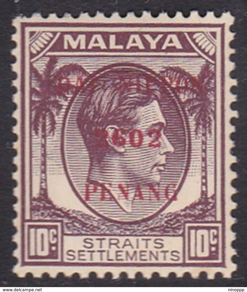 Malaya-Penang Japan Occupation N 6 1942 10c Dull Violet, Mint Never Hinged - Japanese Occupation