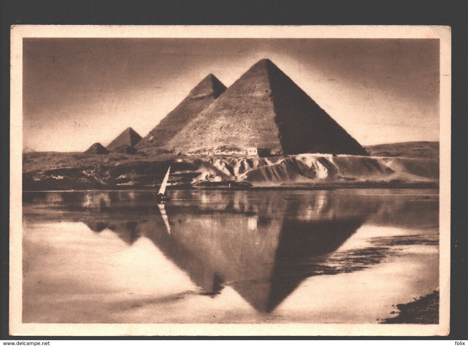 Flood Time Near The Pyramids - 1963 - Briefmark 'Towards A World Freed From Hunger' - Pyramides