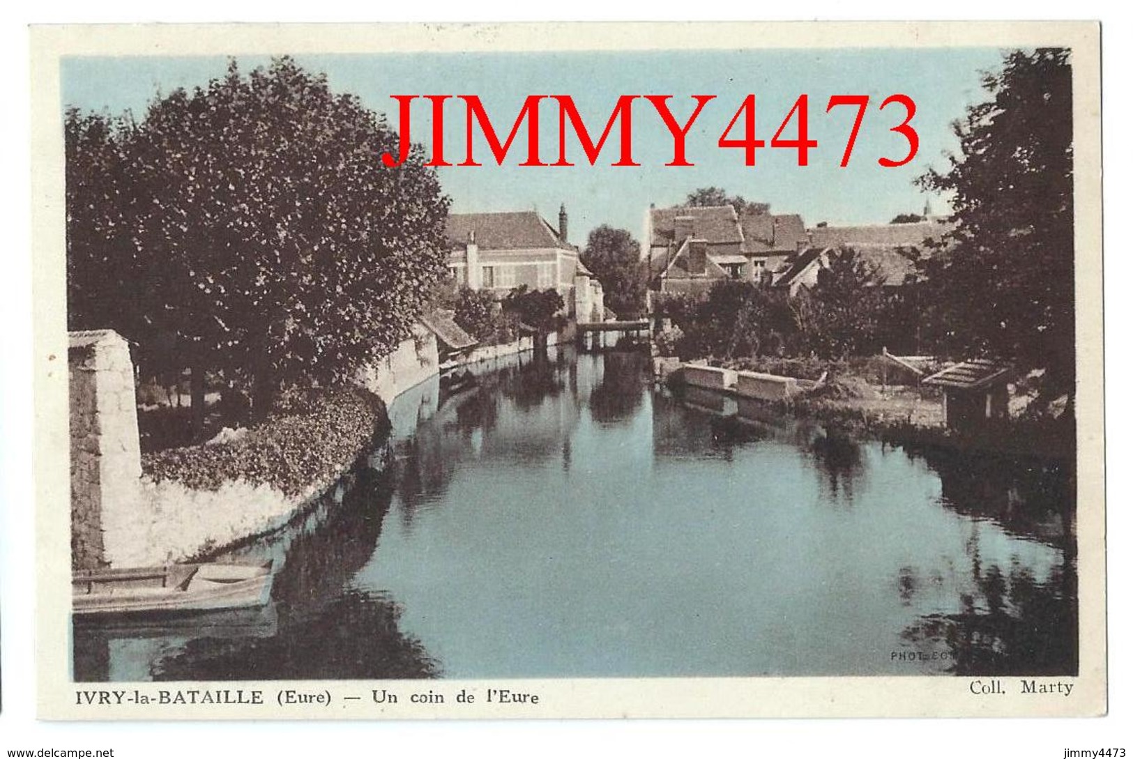 CPA - Lavoir Sur Un Coin De L' Eure - IVRY LA BATAILLE 27 Eure - Coll. Marty - Scans Recto-Verso - Ivry-la-Bataille