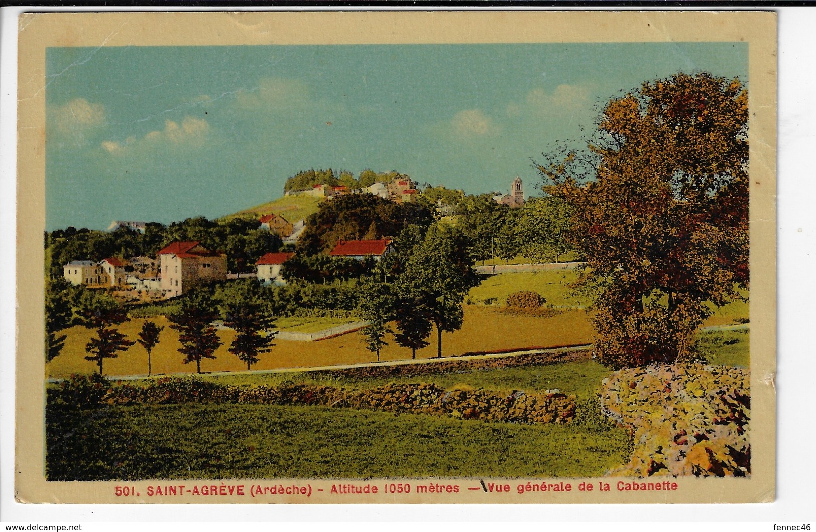 07 - SAINT AGRÈVE - Vue Général De La Cabanette - 1939 (Q156) - Saint Agrève