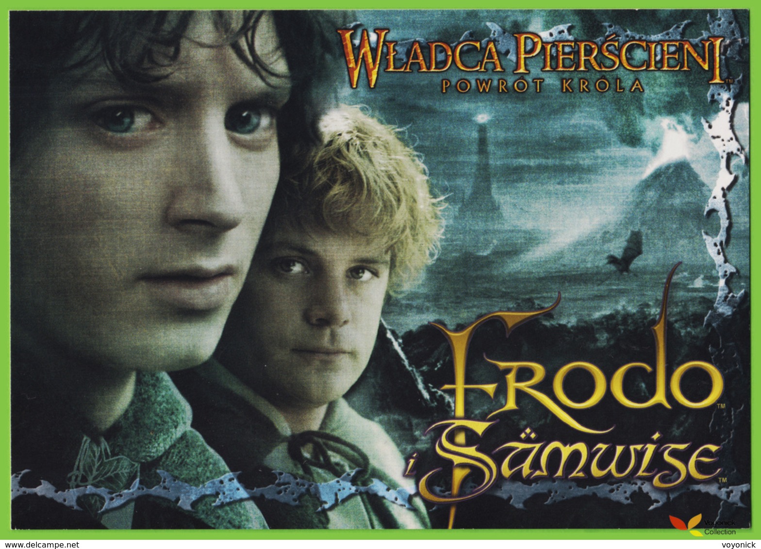 Voyo POLAND The LORD Of The RING - Return Of King FRODO & SAMWISE  MINT LOTR 075 Elijah Wood & Sean Astin - Posters Op Kaarten