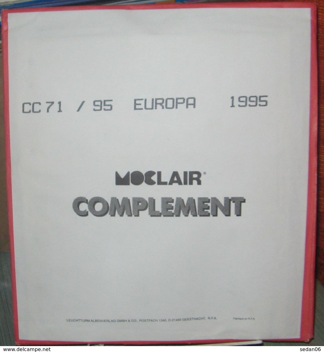 MOC - JEU EUROPA/CEPT MOCLAIR 1995 (Avec Pochettes) - Pré-Imprimés