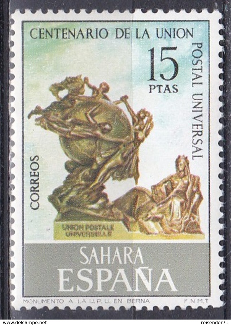 Spanische Sahara Spanien Spain 1974 Organisationen Weltpostverein UPU Denkmal Denkmäler Memorial Rom, Mi. 345 ** - Spanische Sahara