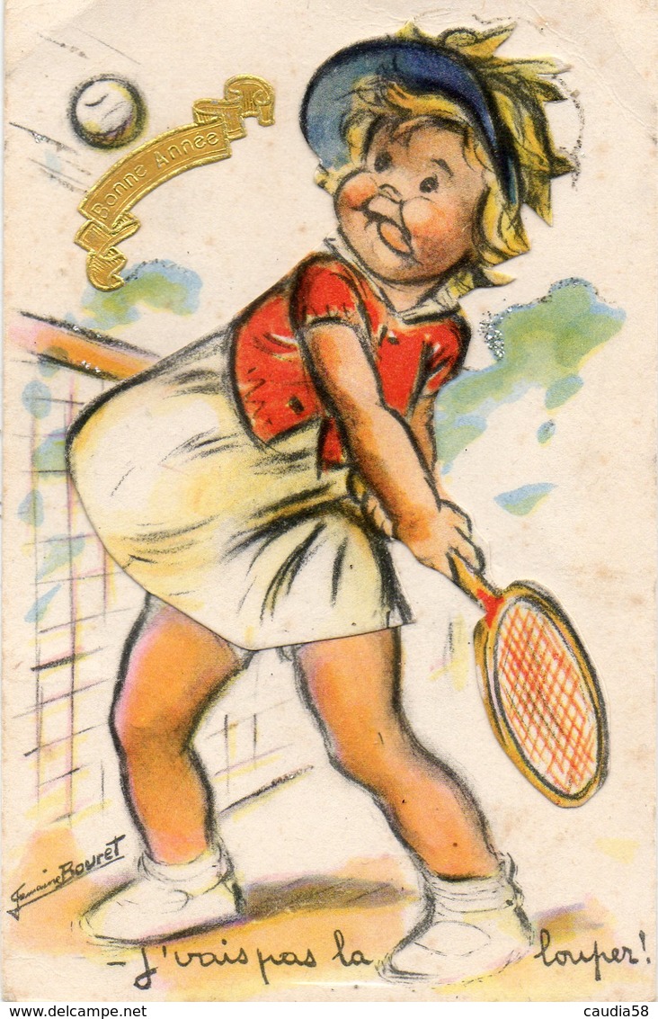 Germaine Bouret, Découpis, Paillettes, Tennis. - Bouret, Germaine