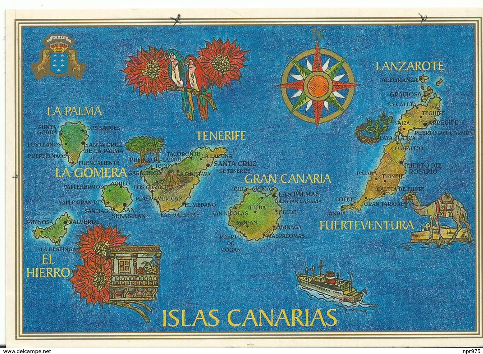 Espagne   Islas Canarias   Mapa - Autres & Non Classés