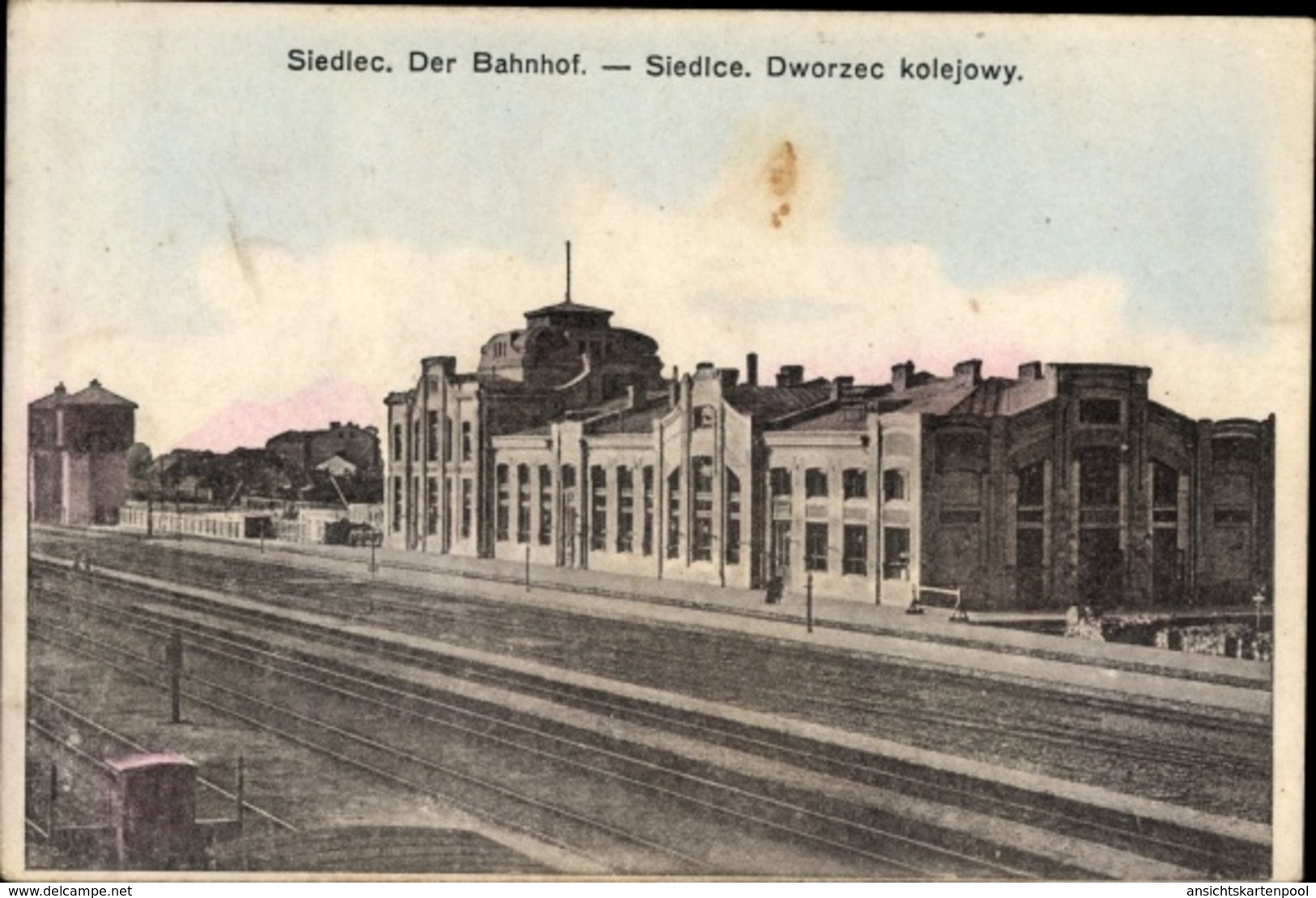 Cp Siedlce Siedlec Polen, Bahnhof, Gleisseite, Dworzec Kolejowy - Eisenbahnen