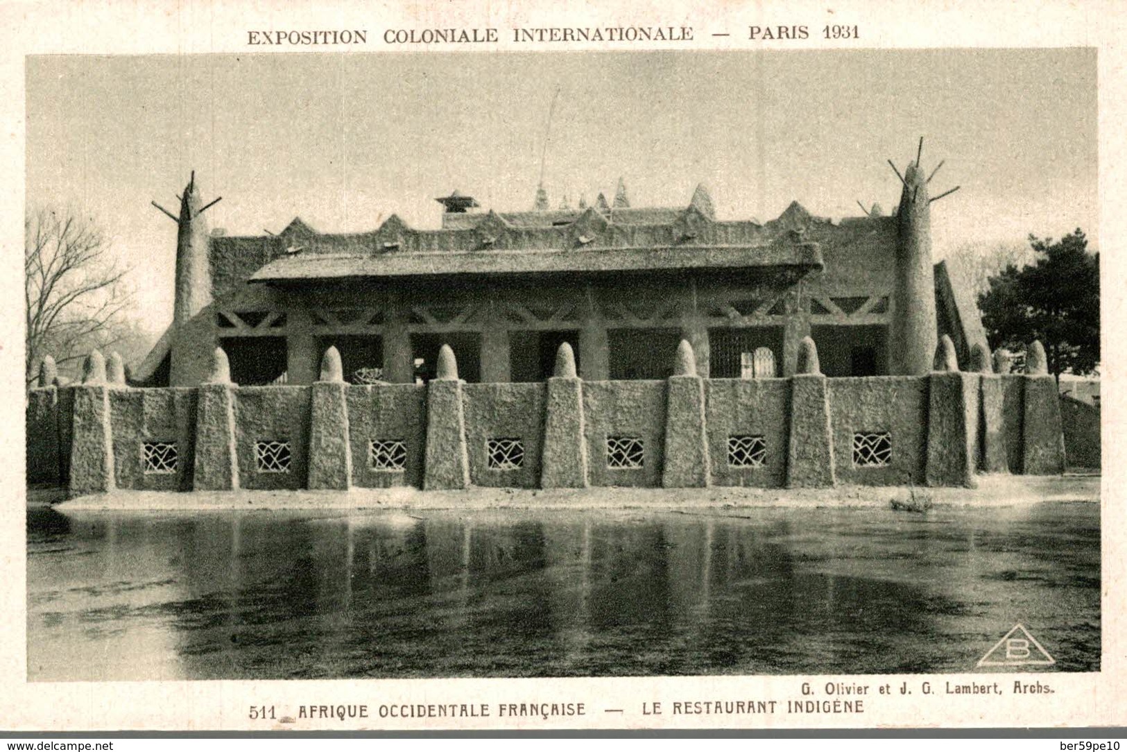EXPOSITION COLONIALE INTERNATIONALE PARIS 1931 AFRIQUE OCCIDENTALE FRANCAISE LE RESTAURANT INDIGENE - Expositions