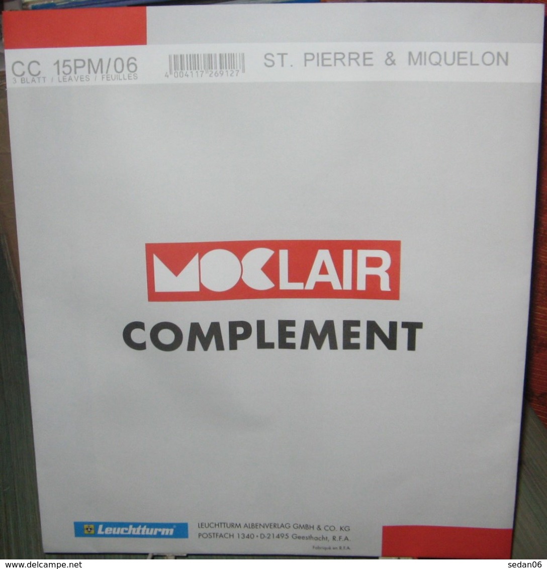MOC - JEU SAINT-PIERRE Et MIQUELON MOCLAIR 2006 (Avec Pochettes) - Pré-Imprimés
