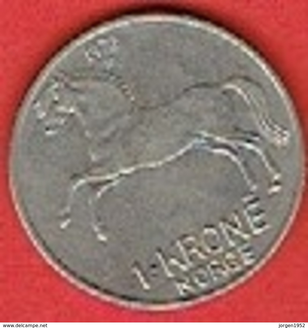 NORWAY # 1 KRONER FROM 1972 - Norvège