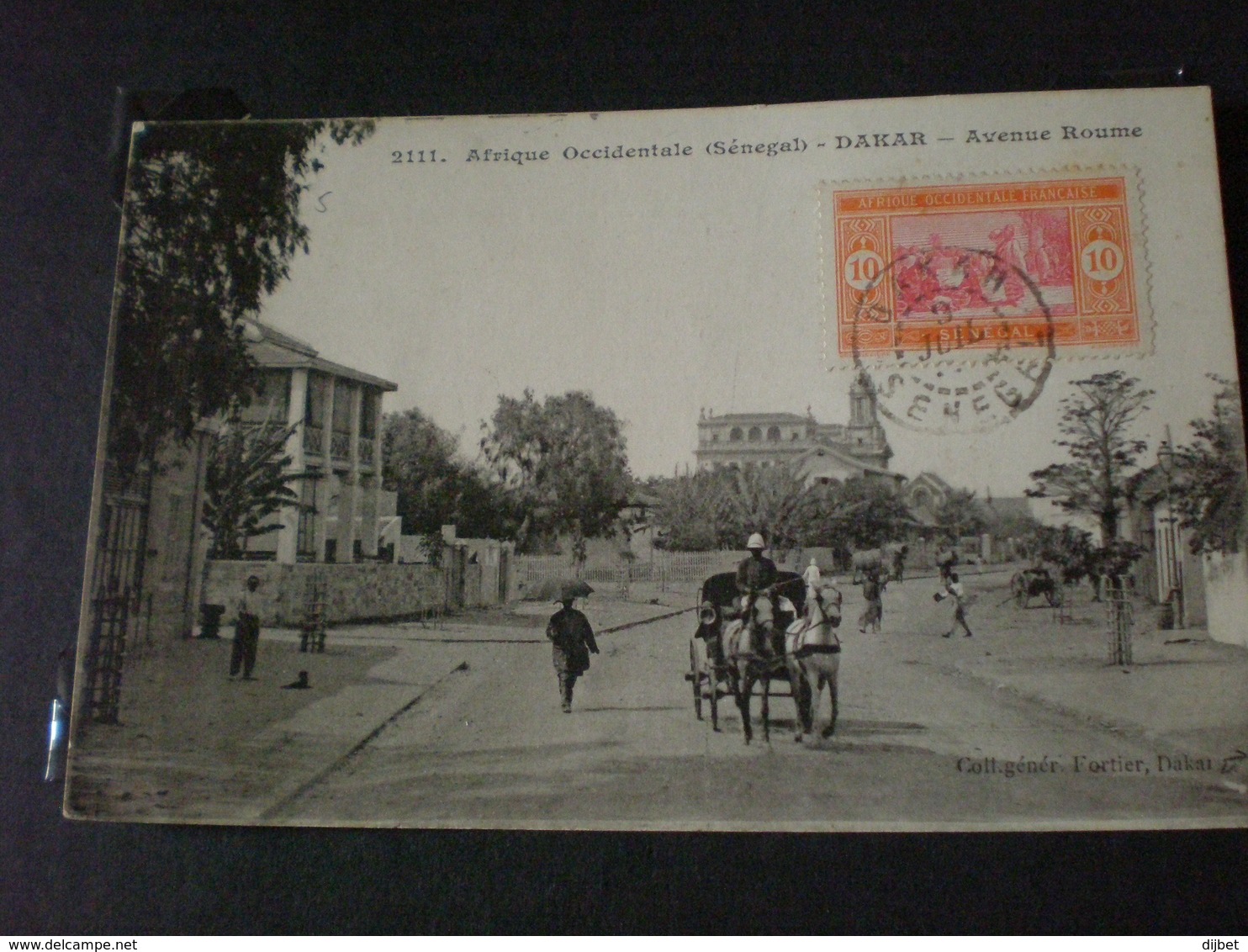 TIMBRE DU SENEGAL COLONIE FRANCAISE  SUR CARTE POSTALE - Neufs