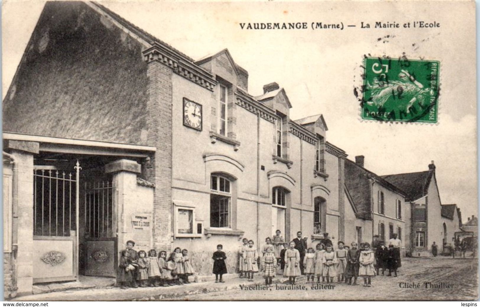 51 - VALDEMANGE --  La Mairie Et L'Ecole - Autres & Non Classés