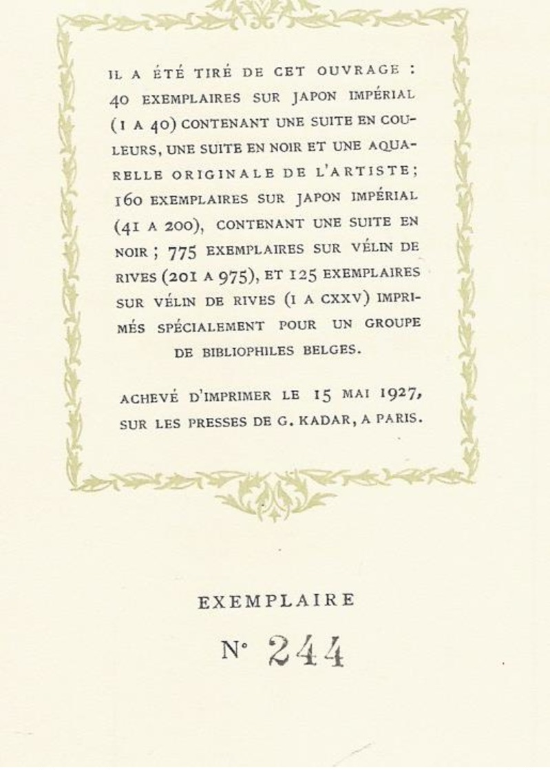 NU à 15€ EMILE VERHAEREN LA GUIRLANDE DES DUNES L' EDIT. D' ART PARIS EXEMPL. N° 244 - 30 ILLUSTRATIONS DE H. CASSIERS - 1901-1940
