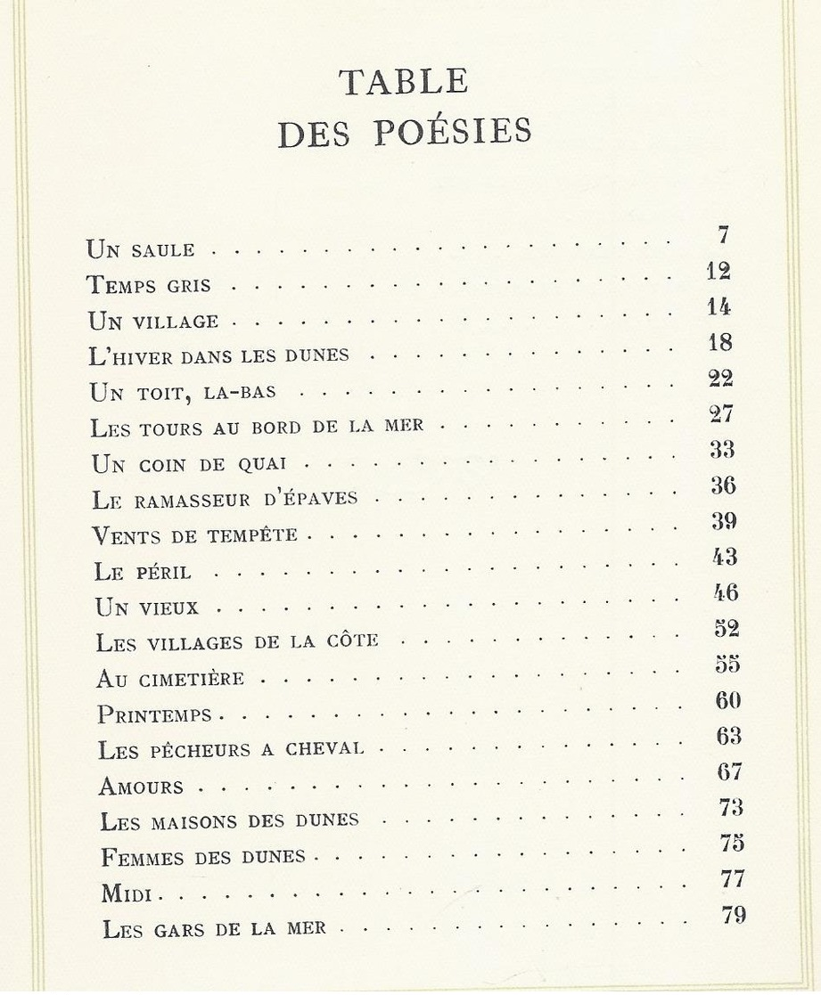 NU à 15€ EMILE VERHAEREN LA GUIRLANDE DES DUNES L' EDIT. D' ART PARIS EXEMPL. N° 244 - 30 ILLUSTRATIONS DE H. CASSIERS - 1901-1940