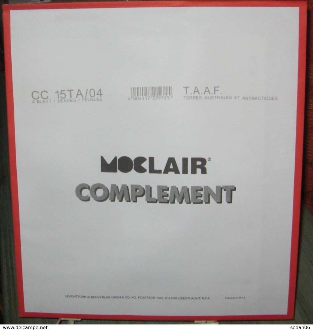 MOC - JEU T.A.A.F. MOCLAIR 2004 (Avec Pochettes) - Pré-Imprimés