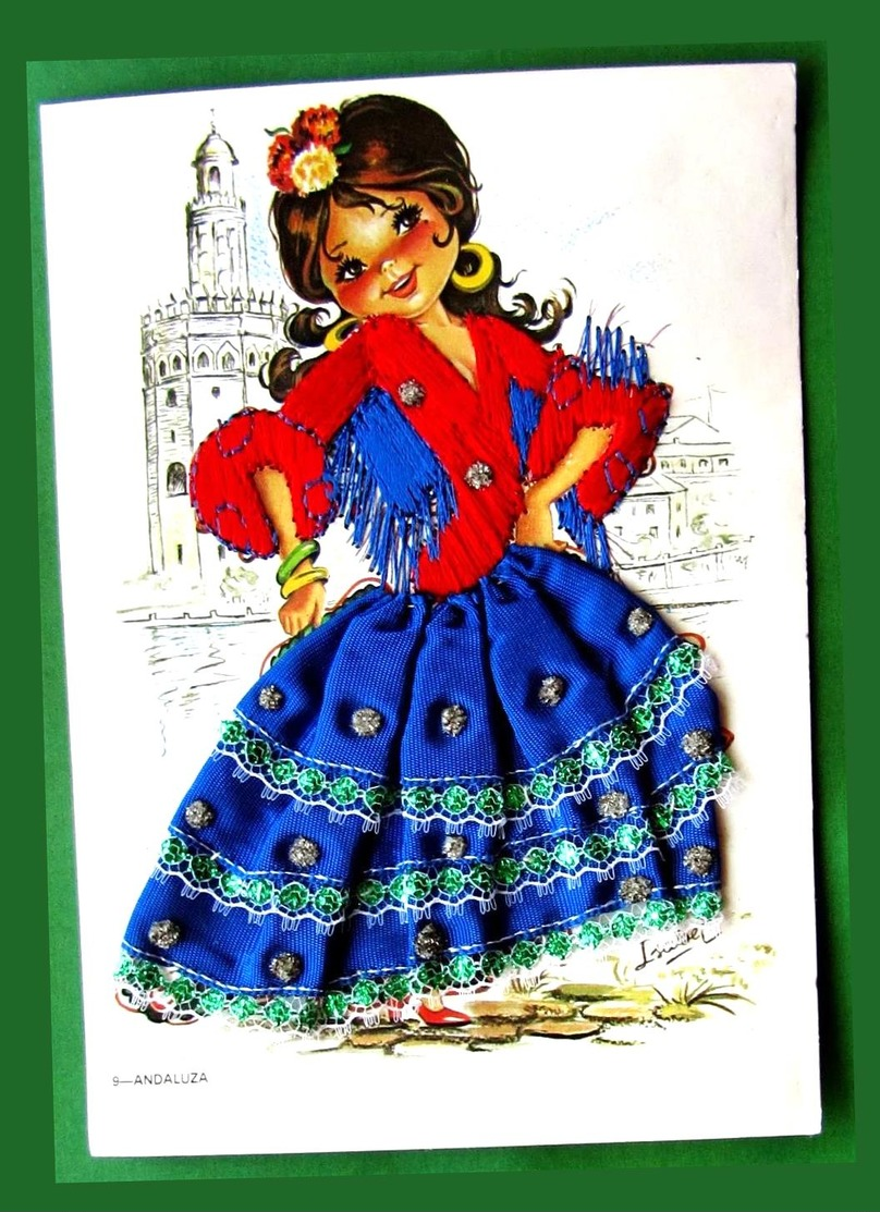 Applique De Danse Flamenco Espagne Tissu Ethnique Robe Brodée Costume Chorégraphie - Danza